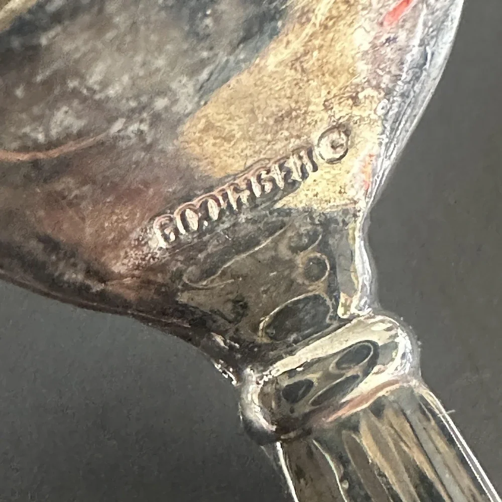 VTG Godinger Silver Plated Small Serving Forks Set Of 2 Ornate Baroque Rococo